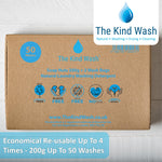 The Kind Wash 200g soap nuts box — economical natural laundry detergent up to 50 washes