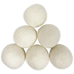 Six pure wool dryer balls — reduce drying time and static naturally