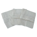 Pack of 10 reusable natural cotton wash bags for soap nuts