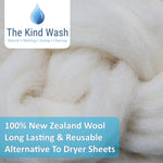 The Kind Wash 100% New Zealand wool dryer balls — long lasting reusable alternative to dryer sheets
